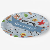 Medical School Graduation Party Pappteller (Schrägansicht)