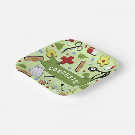 Medical School Graduation Party Pappteller (Gewinkelt)