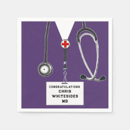 Medical School Graduation Party Serviette