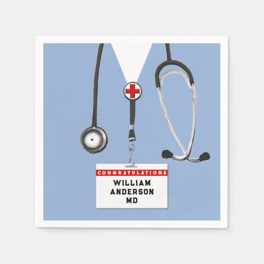 Medical School Graduation Party Serviette (Vorderseite)