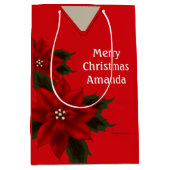 Medical Scrubs Christmas Red MGB Mittlere Geschenktüte (Vorderseite)