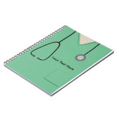 Medical Scrubs Doctor Nurse Light Green Notebook Notizblock (Linke Seite)