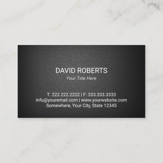 Medical Silver Caduceus Elegante Black Health Care Visitenkarte (Rückseite)