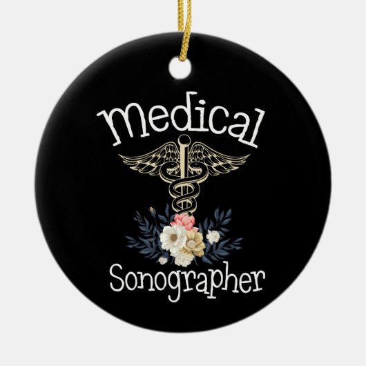 Medical Sonographer Cute Sonography Gift Keramik Ornament (Vorne)