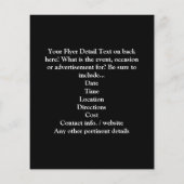 Medical Stethoscope Business, Black and White Flyer (Hinten)