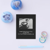Medical Stethoscope Business, Black and White Flyer (Einzeln)