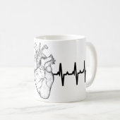 Medical Theme - Tasse des Herzrhythmus (VorderseiteRechts)