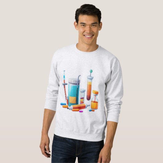 Medical Tools Cartoon Sweatshirt (Vorne ganz)