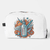 Medical Vial Art - Syringe & Pill Bottle Wings Waschbeutel (Vorderseite)