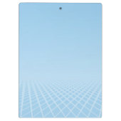 Medical White 3D Caduceus Blue Design Klemmbrett (Rückseite)