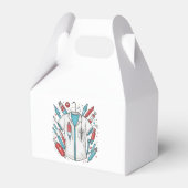 Medical Wrapping Paper - Syringe & Vial Art Geschenkschachtel (Rückseite)