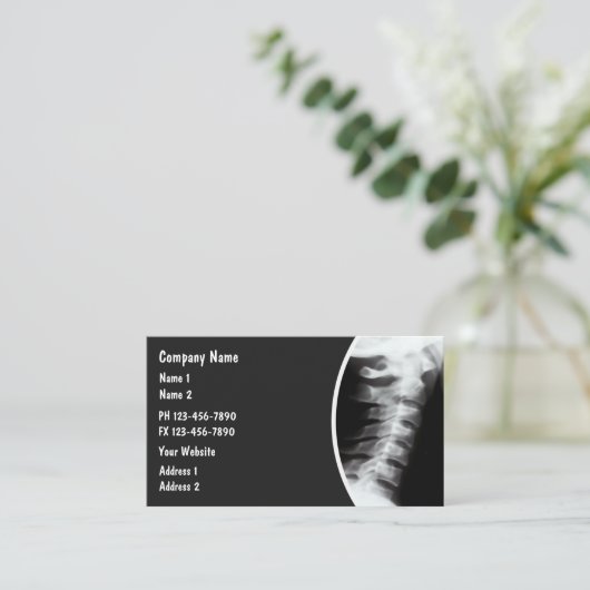 Medical Xray Radiology Theme Visitenkarte (Stehend Vorderseite)
