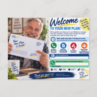 Medicare-Anmeldedankeschön-Postkarte Postkarte