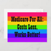Medicare für alle postkarte (Vorne/Hinten)