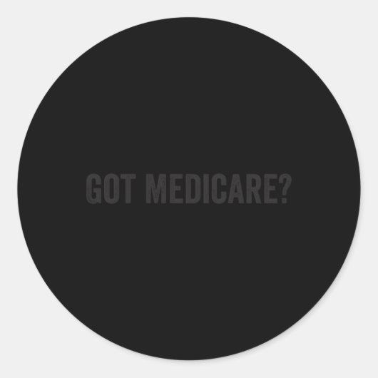 Medicare für alle Versicherungsmakler-Agent Runder Aufkleber (Vorderseite)