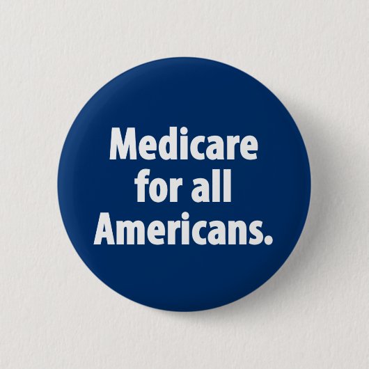 Medicare für allen Amerikaner-Knopf Button (Vorderseite)