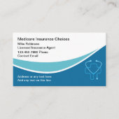 Medicare Health Insurance License Agent Visitenkarte (Vorderseite)