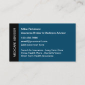 Medicare Health Insurance Rep Visitenkarte (Vorderseite)