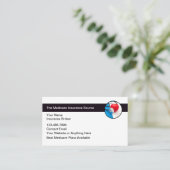 Medicare Insurance Agent Broker Visitenkarte (Stehend Vorderseite)