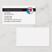 Medicare Insurance Agent Broker Visitenkarte (Vorne/Hinten)