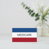Medicare Insurance Agent Simple Visitenkarte (Stehend Vorderseite)
