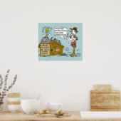 Medicare Joke Cartoon von Ric Leonard Poster (Küche)