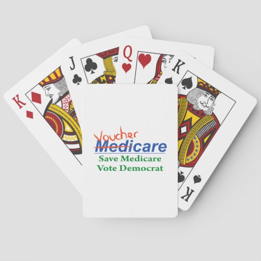 Medicare wird VoucherCare Spielkarten (Rückseite)