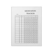 Medication Tracker Log Book Notizblock (Rotiert)