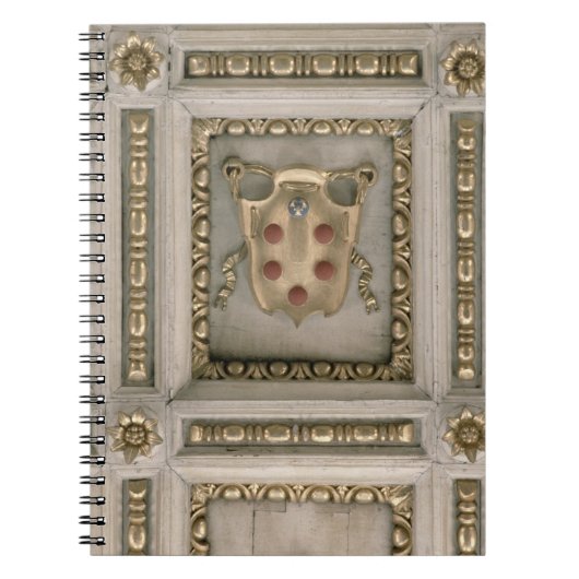 Medici Wappen, vom Laibung der Kirche Notizblock (Vorderseite)