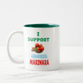 Medicinal Marinara Zweifarbige Tasse (Links)