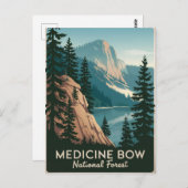 Medicine Bow National Forest Vintag Postkarte (Vorne/Hinten)