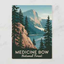 Medicine Bow National Forest Vintag Postkarte