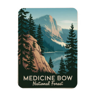 Medicine Bow National Forest Vintage Magnet