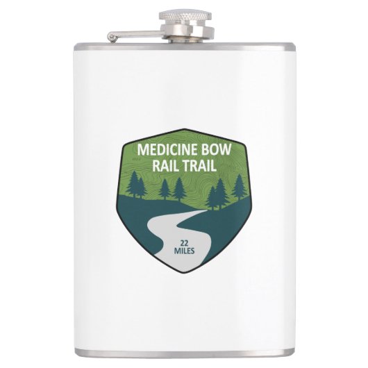 Medicine Bow Rail Trail Flachmann (Vorderseite)