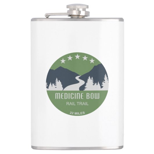 Medicine Bow Rail Trail Flachmann (Vorderseite)