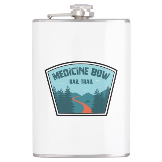 Medicine Bow Rail Trail Flachmann (Vorderseite)