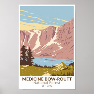 Medicine Bow - Routt National Forest Vintage Poster