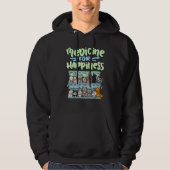 medicine for happiness pill box animals cat breeds hoodie (Vorderseite)