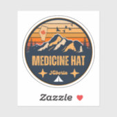 Medicine Hat, Alberta Aufkleber (Blatt)