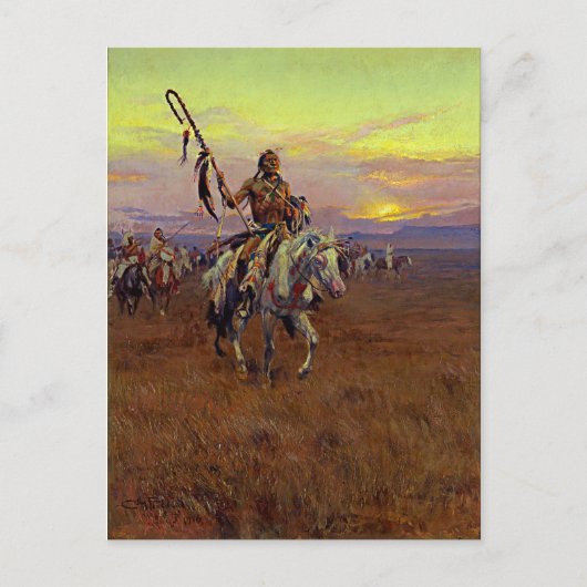 Medicine Man (1916) von Charles Marion Russell Postkarte (Vorderseite)