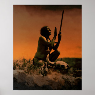 Medicine Man ~ nach Edward S. Curtis Poster
