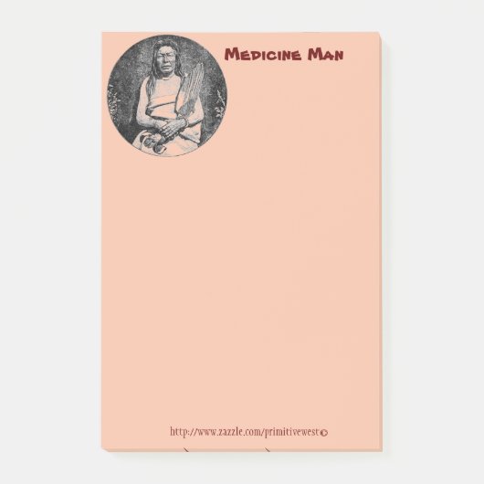 "Medicine Man" Post-it Klebezettel (Vorderseite)