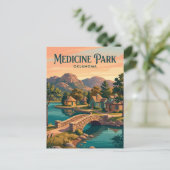 Medicine Park USA Postkarte (Stehend Vorderseite)