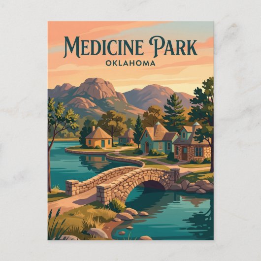 Medicine Park USA Postkarte (Vorderseite)