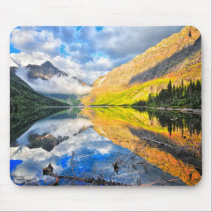 Medicine See des Oberleder-zwei am Sonnenaufgang Mousepad