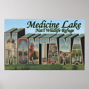 Medicine See-nationaler Schutz, Montana Poster