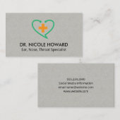 Medicine Stethoscope | Gesundheit | Arzt Visitenkarte (Vorne/Hinten)