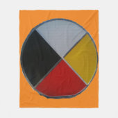 Medicine Wheel Fleece Blanket (Vorderseite)