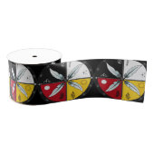 Medicine Wheel Mandala Round Indigenous Ripsband (Spule)