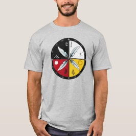 Medicine Wheel Mandala Round Indigenous T-Shirt